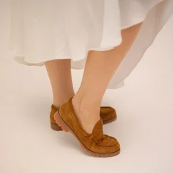 Mokasyny|Balagan Adam Półbuty, Karmelowy Welur