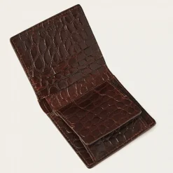 Portfele|Balagan Adon Portfel, Brazowy Wzor Krokodyla
