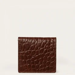 Portfele|Balagan Adon Portfel, Brazowy Wzor Krokodyla