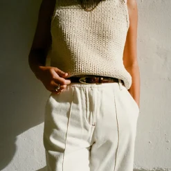 Paski|Balagan Cienki Pasek Z Klamra, Brazowy Wzor Krokodyla