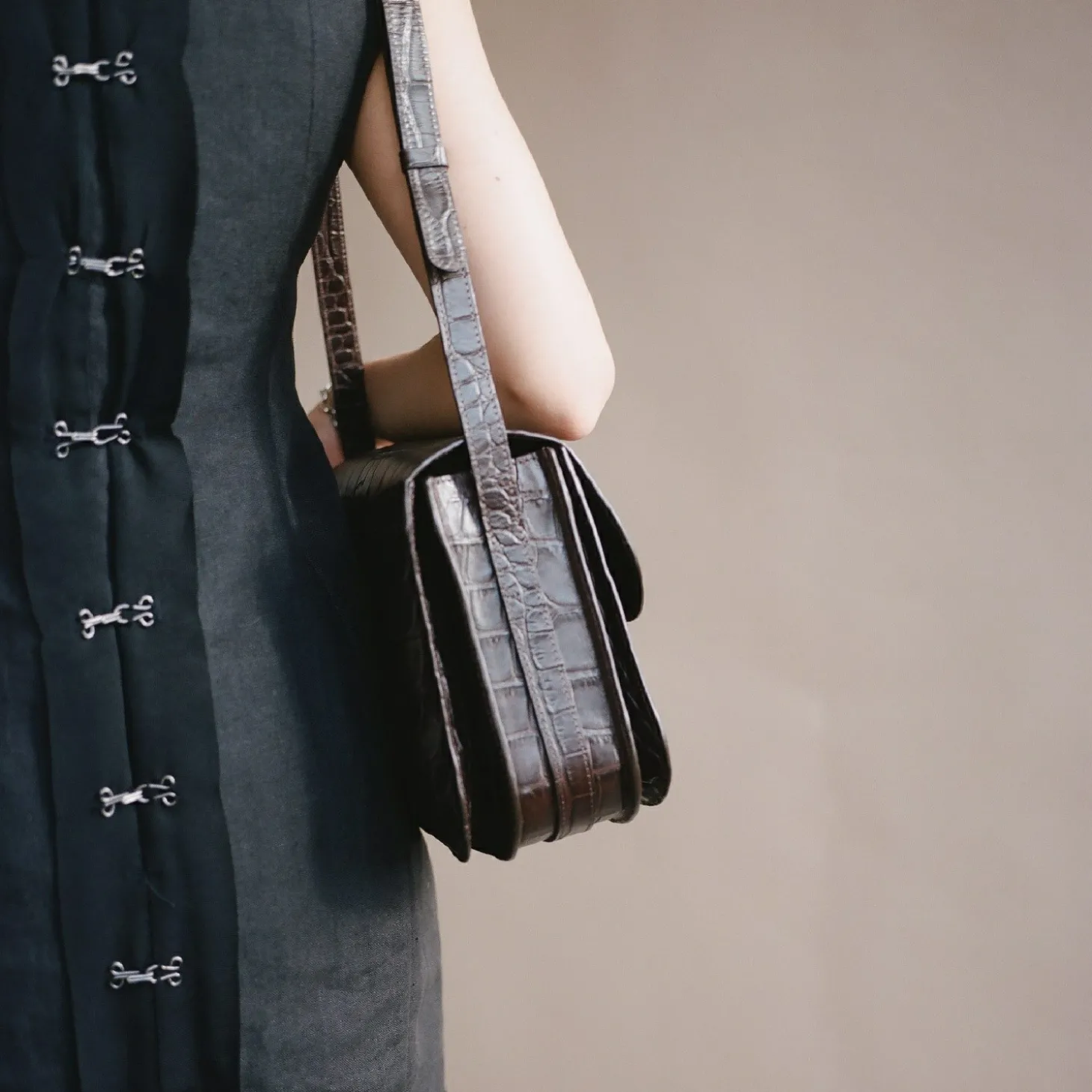 Listonoszki|Balagan Doar Torebka M, Brazowy Wzor Krokodyla