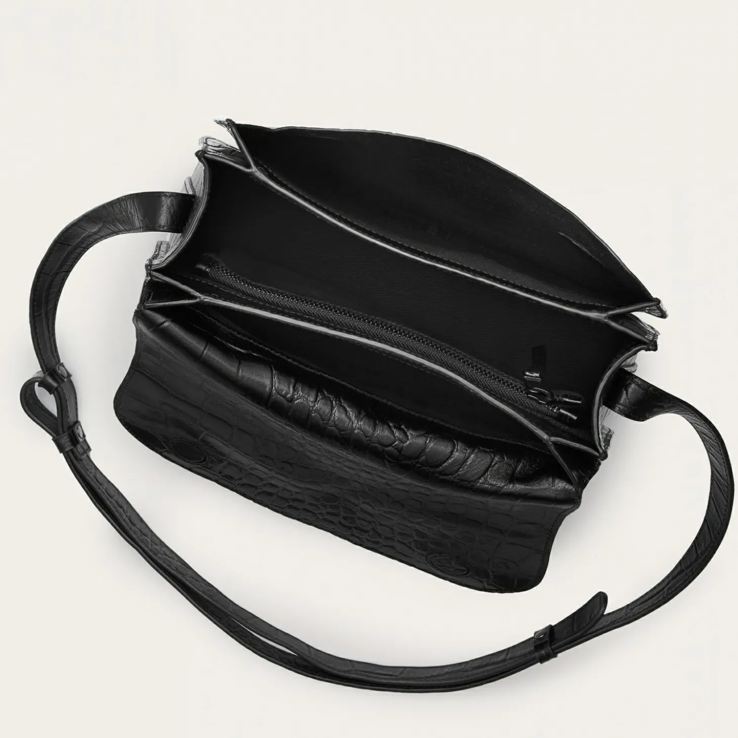 Listonoszki|Balagan Doar Torebka M, Czarny Wzor Krokodyla