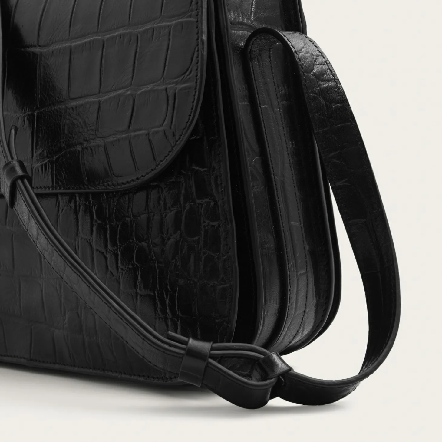 Listonoszki|Balagan Doar Torebka M, Czarny Wzor Krokodyla