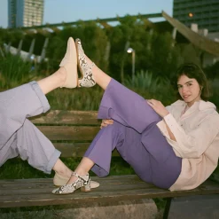 Czółenka|Balagan Dora Czółenka Na Niskim Obcasie, Zlamana Biel Wzor Pytona