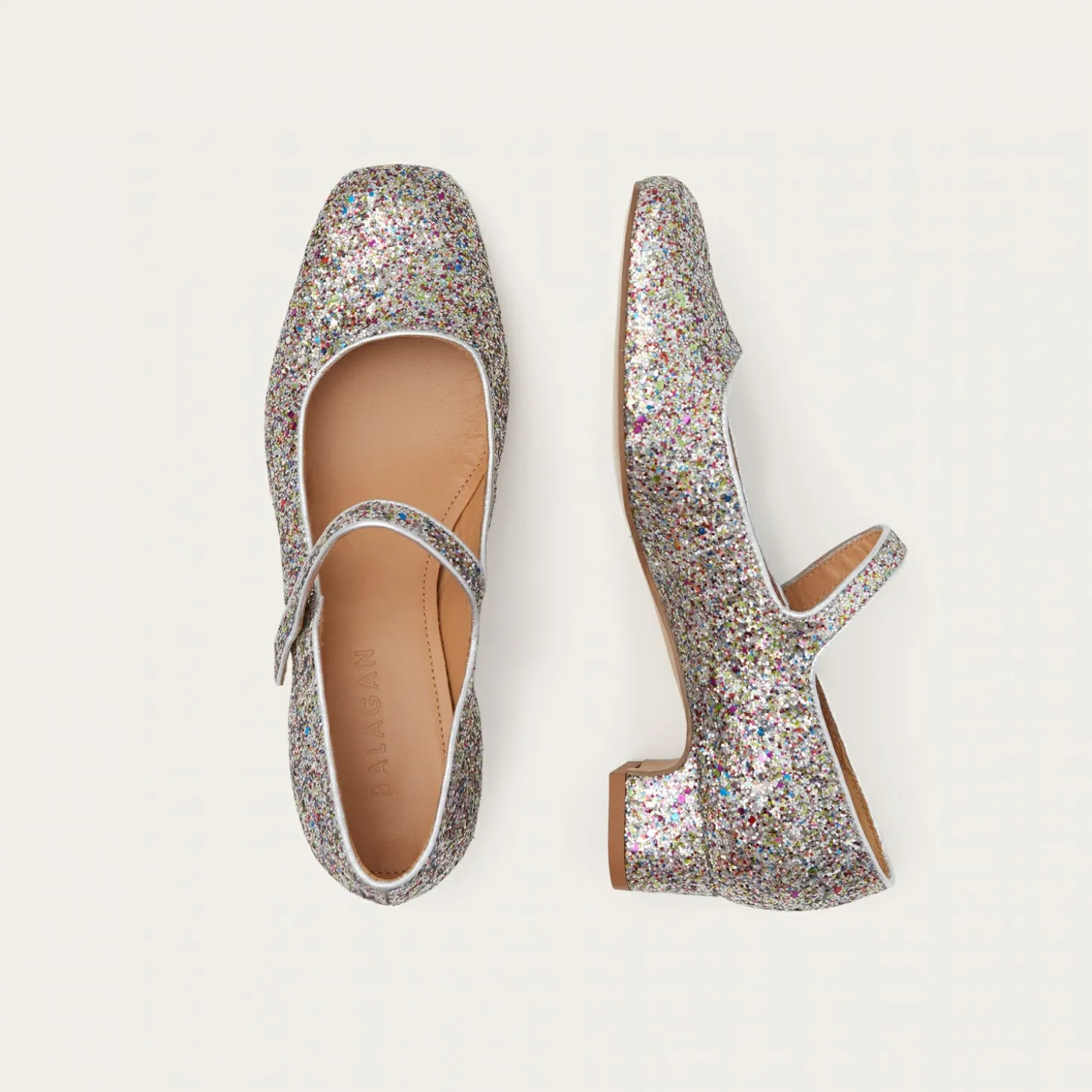 Czółenka|Balagan Dora Czółenka Na Niskim Obcasie, Confetti