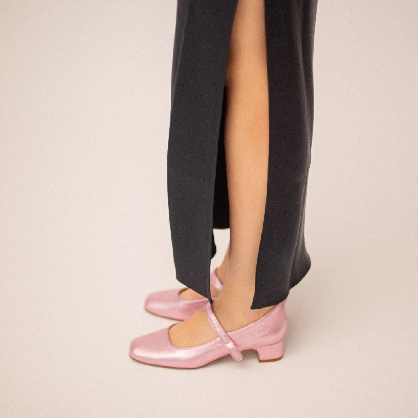 Czółenka|Balagan Dora Czółenka Na Niskim Obcasie, Metaliczny Rozowy