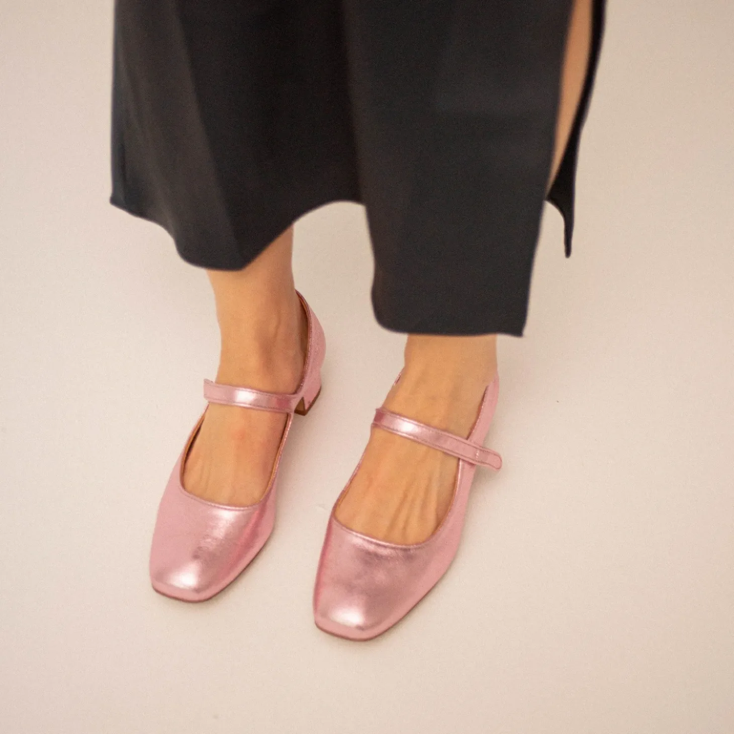 Czółenka|Balagan Dora Czółenka Na Niskim Obcasie, Metaliczny Rozowy