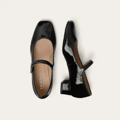 Czółenka|Balagan Dora Czółenka Na Niskim Obcasie, Czarny Polysk