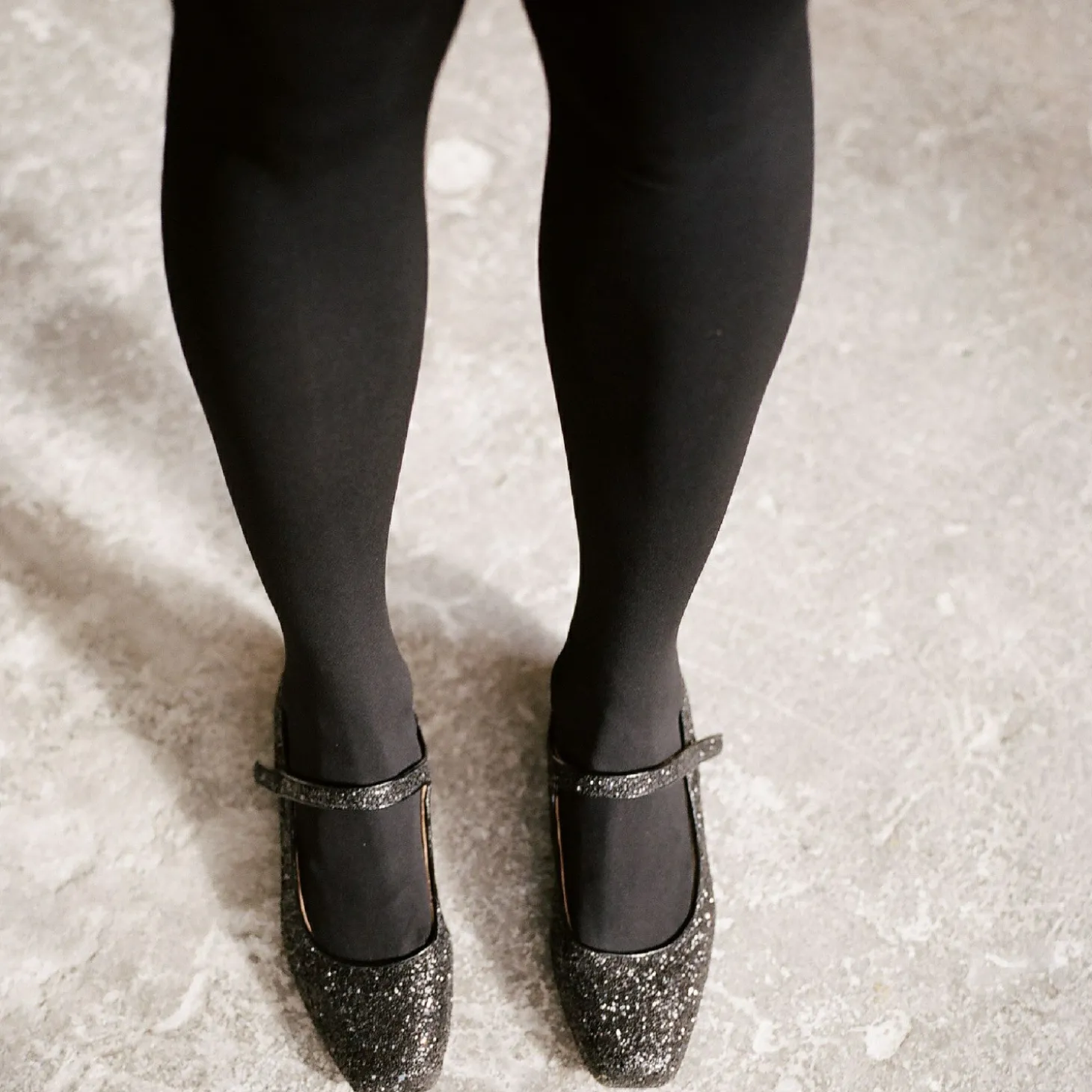 Czółenka|Balagan Dora Czółenka Na Niskim Obcasie, Czarny Brokat