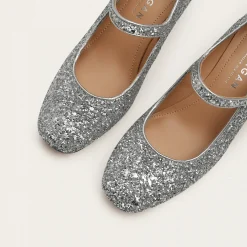 Czółenka|Balagan Dora Czółenka Na Wysokim Obcasie, Srebrny Brokat