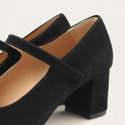 Czółenka|Balagan Dora Czółenka Na Wysokim Obcasie, Czarny Zamsz