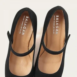 Czółenka|Balagan Dora Czółenka Na Wysokim Obcasie, Czarny Zamsz