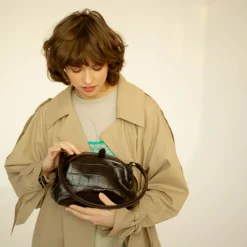 Minitorebki|Balagan Hug Bag Torebka L, Brazowy Wzor Krokodyla