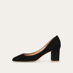 Czółenka|Balagan Migdal Czółenka Na Wysokim Obcasie, Czarny Zamsz