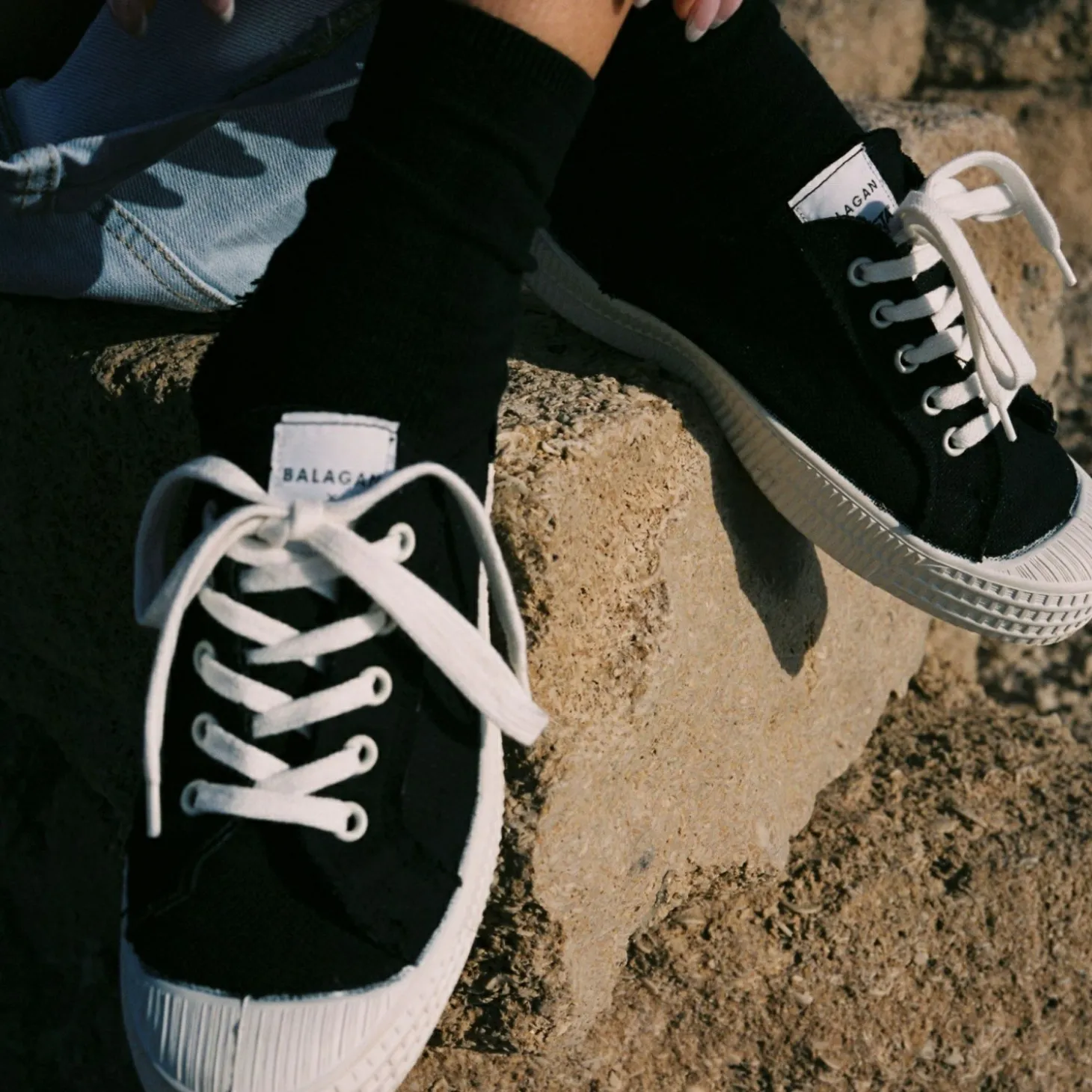 Sneakersy|Balagan Novesta Star Master Sneakersy Damskie Vegan, Czarne Na Bialym