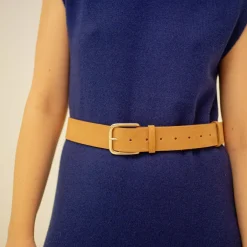 Paski|Balagan Pasek Szeroki Z Klamra, Piaskowy Welur