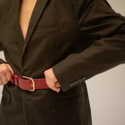 Paski|Balagan Pasek Szeroki Z Klamra, Szminkowy