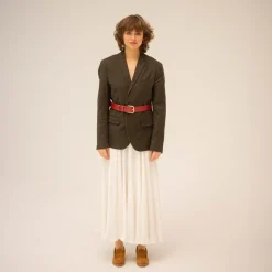 Paski|Balagan Pasek Szeroki Z Klamra, Szminkowy