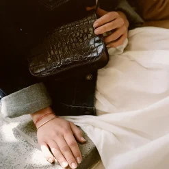 Listonoszki|Balagan Pitzi Torebka, Czarny Wzor Krokodyla