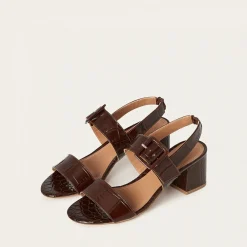 Sandaly|Balagan Rehava Sandaly, Brazowy Wzor Krokodyla