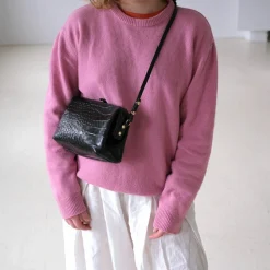 Listonoszki|Balagan Rofe Torebka M, Czarny Wzor Krokodyla