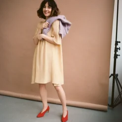 Szpilki|Balagan Schpitz Czółenka, Czerwony Zamsz