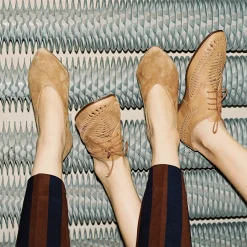 Szpilki|Balagan Schpitz Czółenka, Waniliowy Zamsz