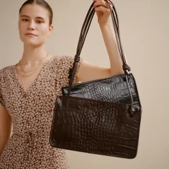 Listonoszki|Balagan Suzanne Torebka M, Brazowy Wzor Krokodyla