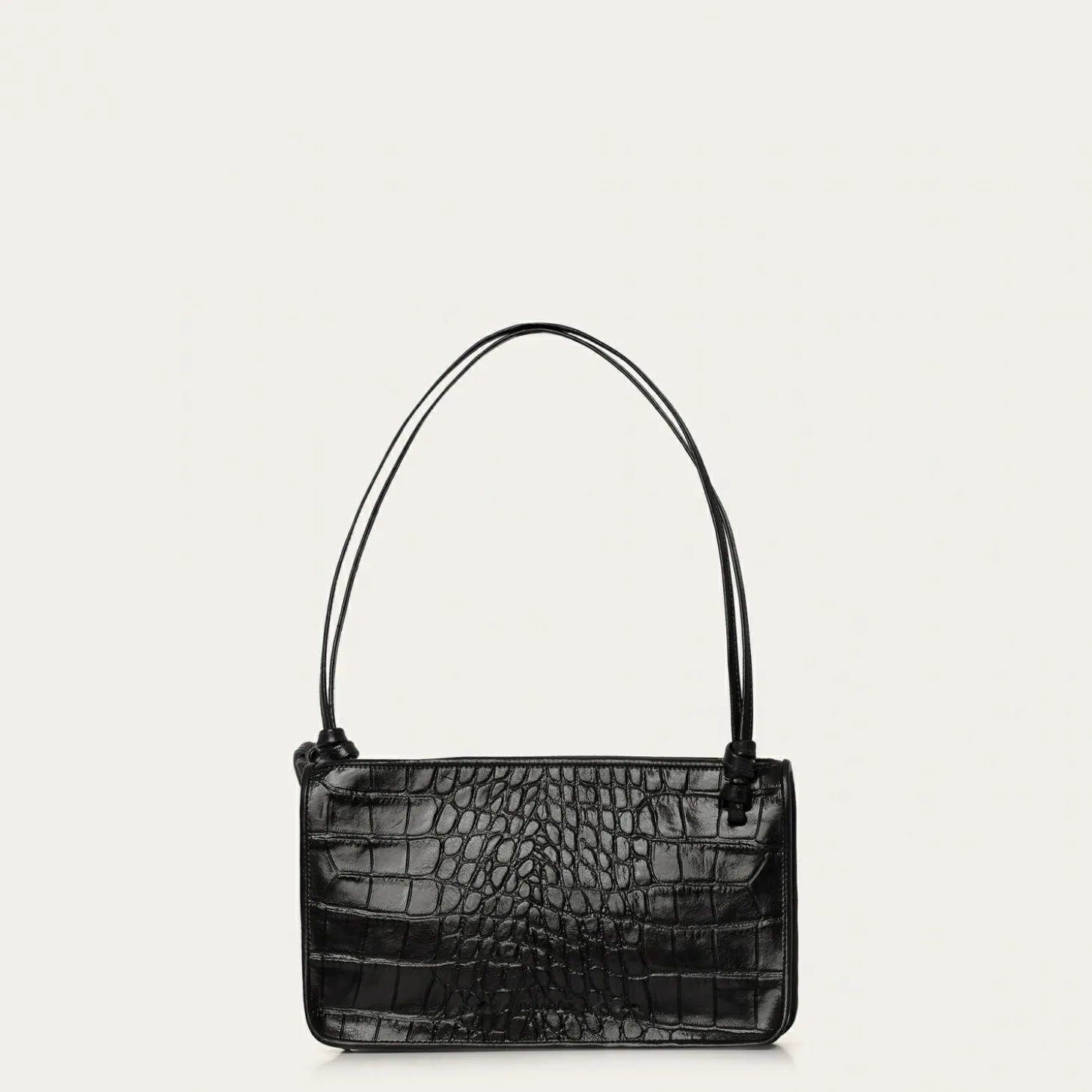 Listonoszki|Balagan Suzanne Torebka M, Czarny Wzor Krokodyla