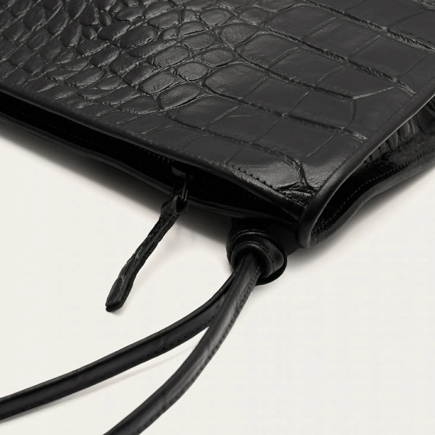 Listonoszki|Balagan Suzanne Torebka M, Czarny Wzor Krokodyla