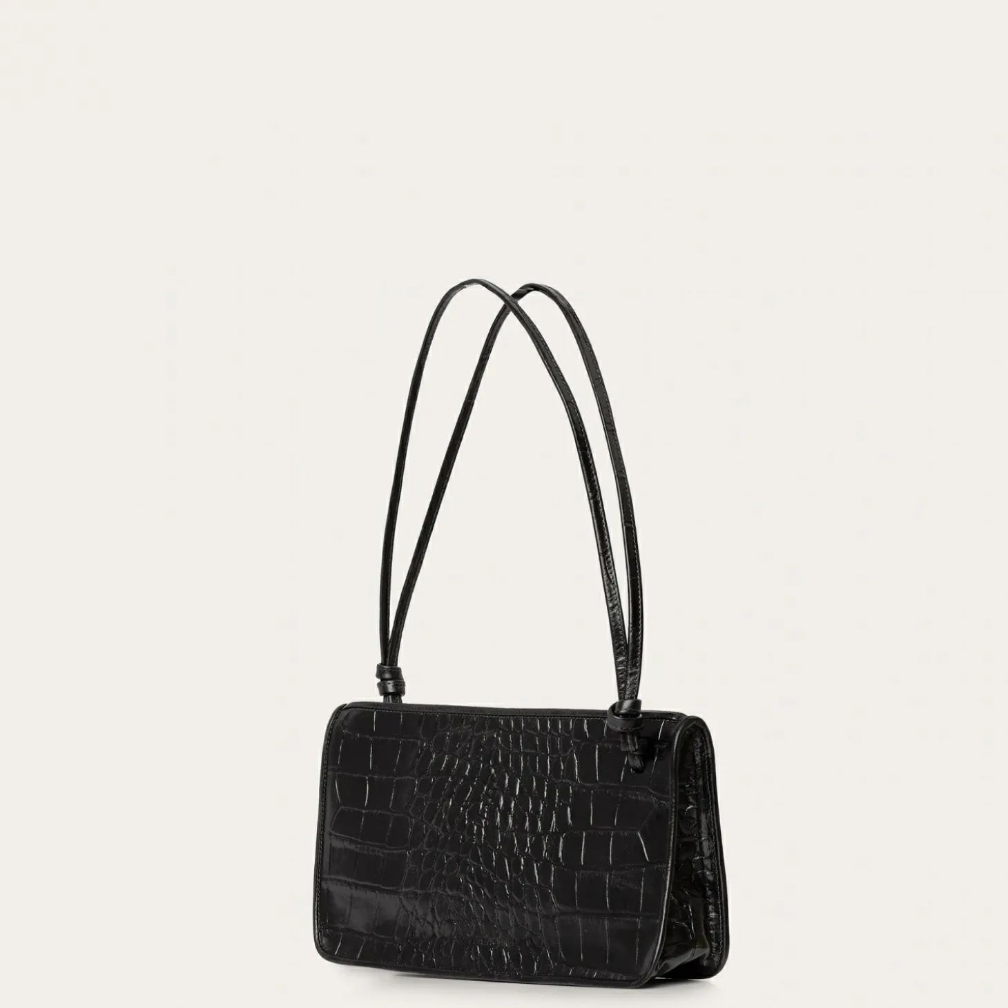 Listonoszki|Balagan Suzanne Torebka M, Czarny Wzor Krokodyla