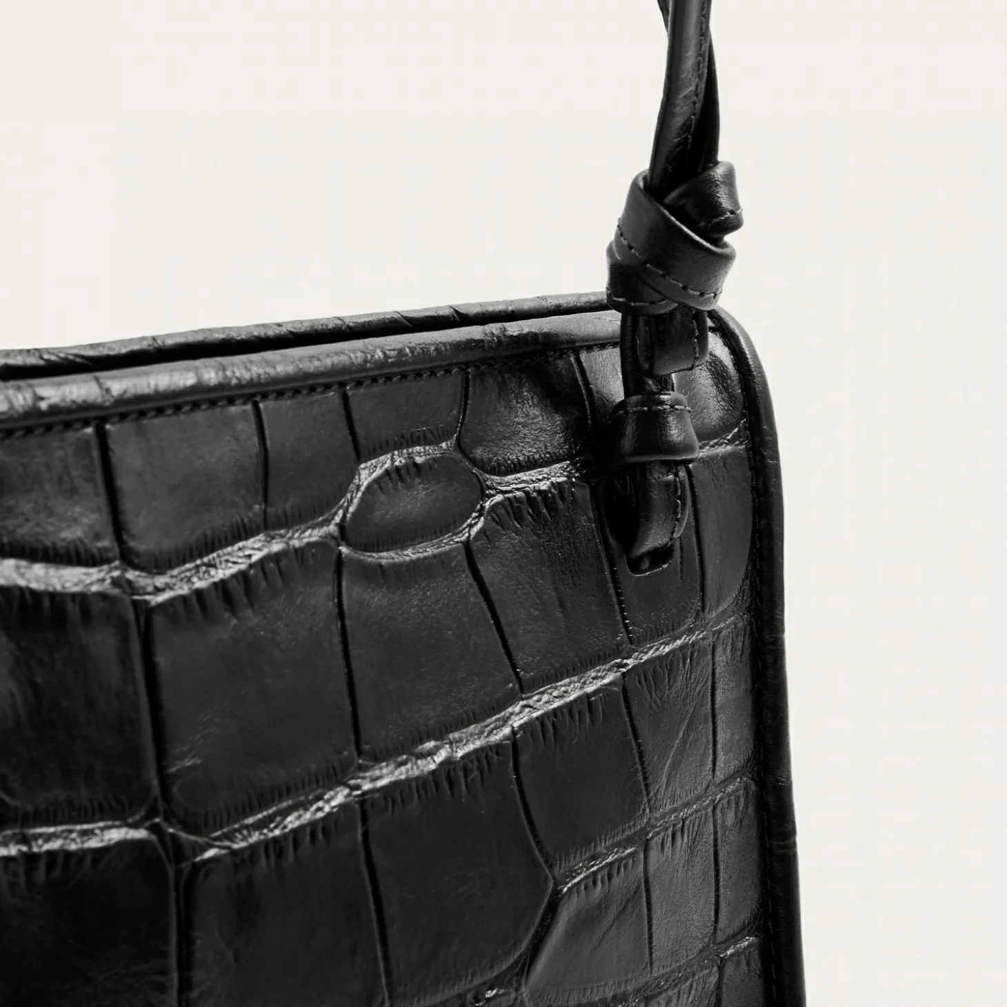 Listonoszki|Balagan Suzanne Torebka S, Czarny Wzor Krokodyla