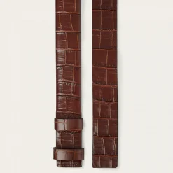 Paski|Balagan Szeroki Pas Do Talii, Brazowy Wzor Krokodyla