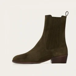 Sztyblety|Balagan Ukaf Botki, Oliwkowy Zielony Welur