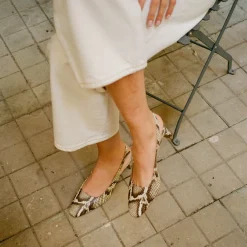 Czółenka|Balagan Veronica Czółenka, Zlamana Biel Wzor Pytona